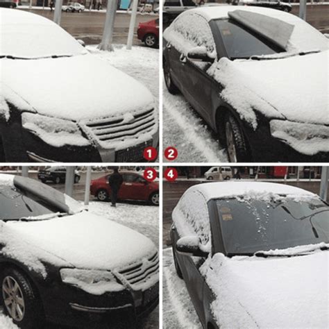 Automobilio priekinio stiklo valymas nuo ledo