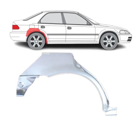 Honda Civic 1 galinės arkos remontas