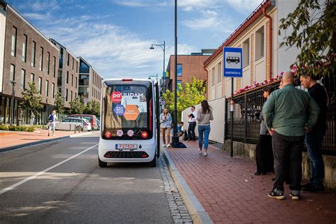 Autonominis autobusas bandymų metu Vilniuje