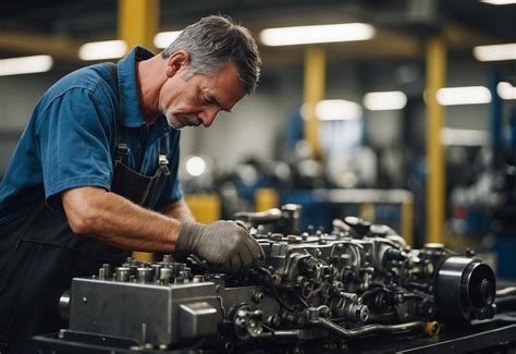 Schematinis automobilių mechaniko darbo procesas