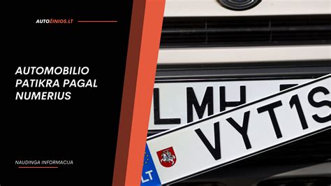 VIN numerio buvimo vietos automobilyje