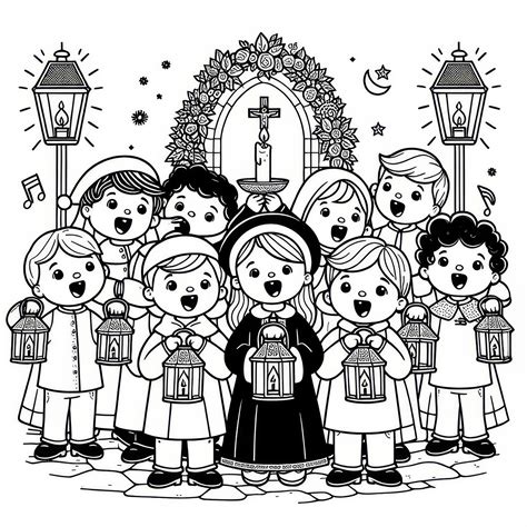 Vaikai su pagamintais žibintais