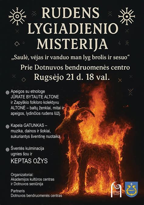 Ugnies misterija rudens lygiadienio šventėje