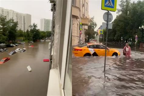 Maskvos gatvės užsnigtos