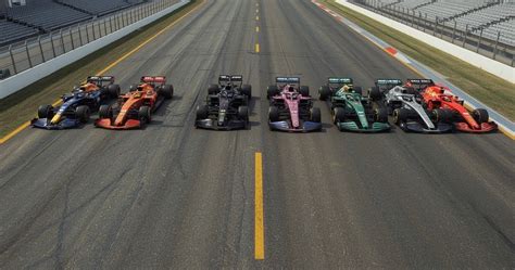 2025 m. F1 bolidų spalvų schemų palyginimas