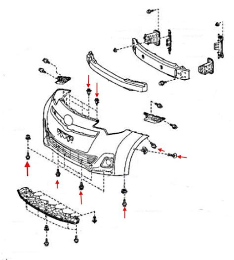 Toyota Verso galinio žibinto schema