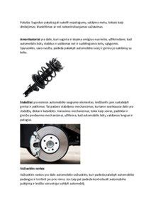 automobilio važiuoklės dalys