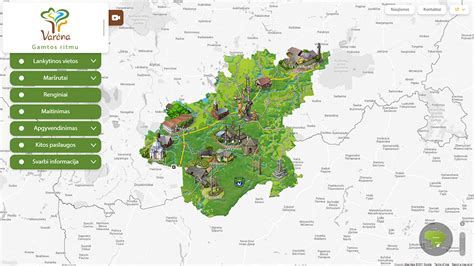 Žemėlapis su pažymėtomis servisų vietomis Kaune