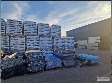 fiskaras pakrauna statybines medžiagas