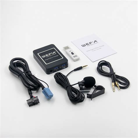 Schema kaip prijungiamas WEFA Bluetooth/USB/SD adapteris