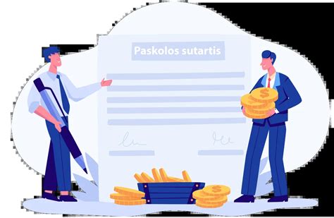 paskolos sutarties elementai