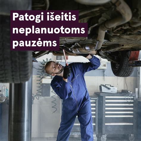 Meistrai dirbantys su automobiliu