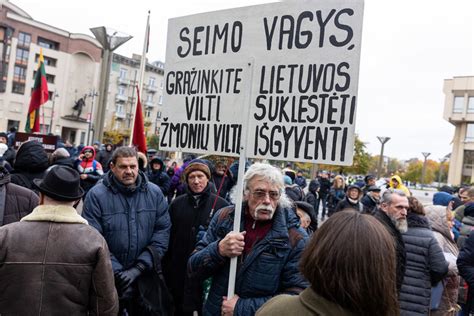Vilnius, protestas prie Seimo