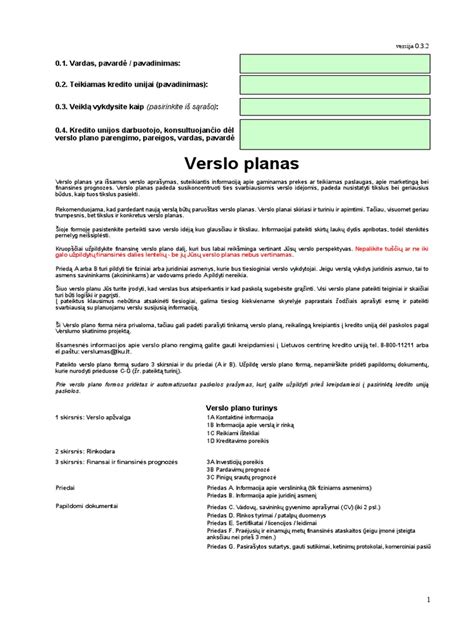 Verslo plano svarba autoservise