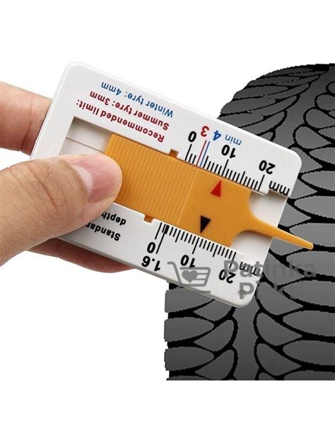 Motociklo padangų protektoriaus gylio matavimas