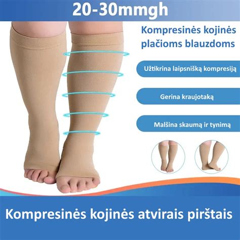 Įvairių tipų kompresinės kojinės