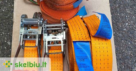 Krovinio tvirtinimo schematinis pavaizdavimas