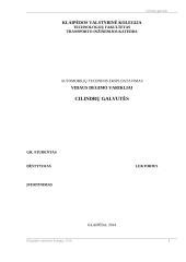 Scheminis vaizdas V formos cilindrų išdėstymo