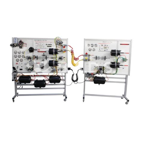 Veikianti oro stabdžių sistema sunkvežimyje