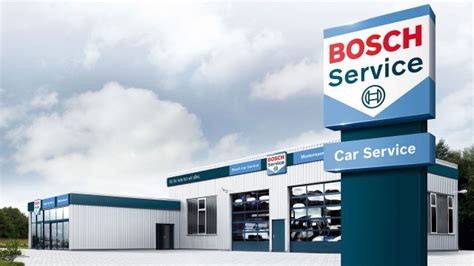 Bosch Car Service logotipas ir tinklo simbolika