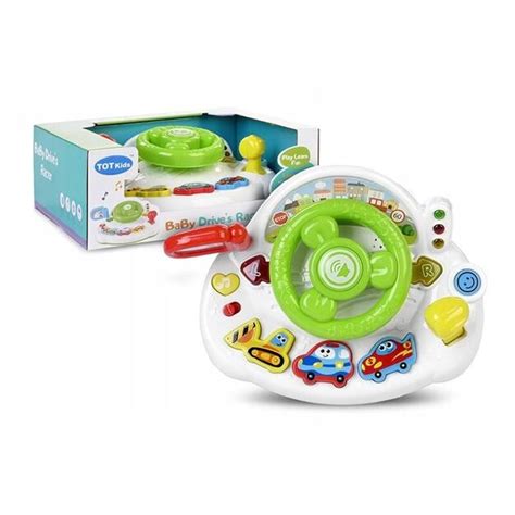 Muzikos panelė ir vairas vaikiškame traktoriuje