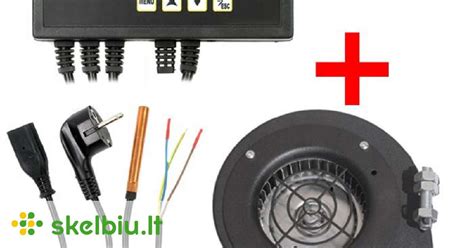 Valdiklis ir ventiliatorius šildymo sistemai