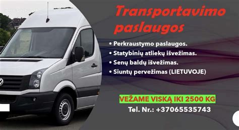transportavimo paslaugos