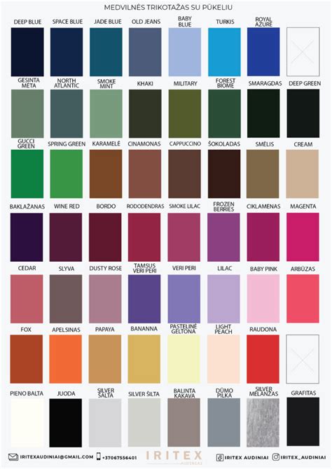 Spalvų paletės automobilių apklijavimo plėvelėmis