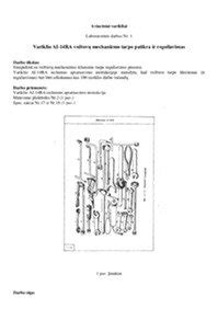 Schematinis vožtuvų mechanizmo vaizdas