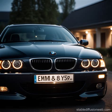 BMW E39 su Angel Eyes žiedais ir LED dienos šviesomis