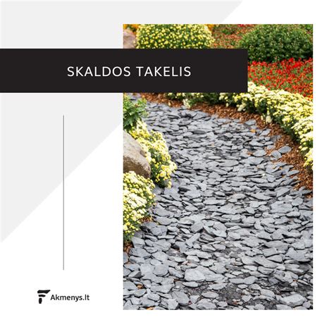 Skaldos ir akmenukų panaudojimas kieme