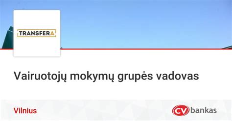 Papildomų vairuotojų mokymų struktūra