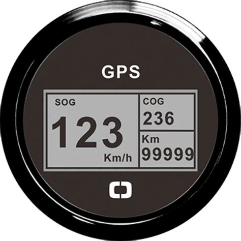 GPS spidometro sąsaja su skirtingais ekrano režimais