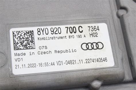 Audi A3 prietaisų skydelio schema