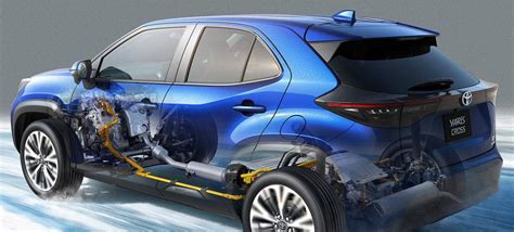 Hibridinės technologijos schema Toyota Yaris