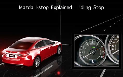 Veikianti Mazda i-stop sistema