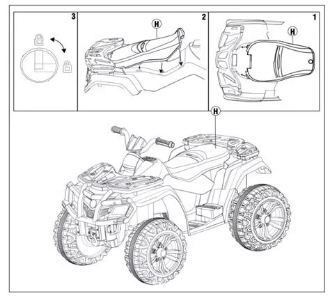 Dviviečio elektromobilio vaikams schema