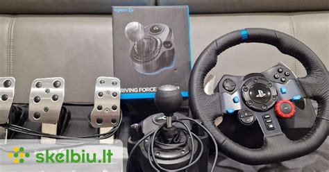 Logitech G29 vairas su pedalais