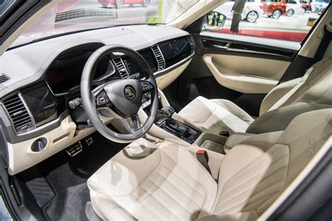 Škoda Kodiaq Laurin&Klement interjero detalės