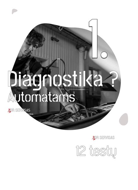 Meistras atlieka automatinės greičių dėžės diagnostiką