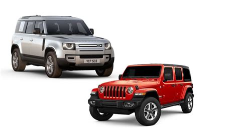 Istorinės ir modernios visureigių ikonos: Jeep Wrangler ir Land Rover Defender