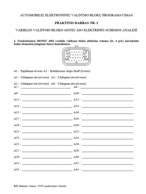 Variklio valdymo bloko vieta automobilyje