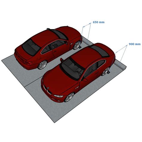 Schematinis vaizdas kaip parkavimo bortelis apsaugo automobilį