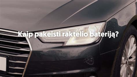 Scheminė iliustracija, kaip atidaryti Volvo automobilio raktelį ir pakeisti bateriją