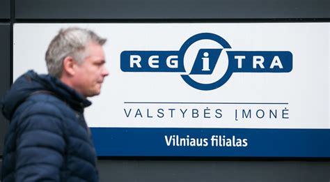 Regitros registracijos internetu pavyzdys