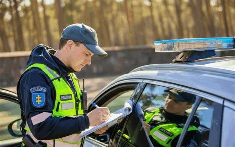 Schema, kaip vairuotojui nurodoma sustoti policijos pareigūnui