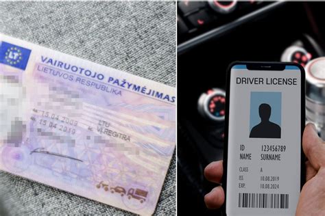 Vizualizacija, kaip galėtų atrodyti skaitmeninis vairuotojo pažymėjimas telefone