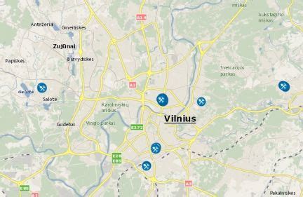 Vilniaus miesto interaktyvus žemėlapis, rodantis renovuojamus daugiabučius ir jų kaimynijas