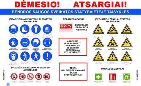 Civilinės saugos ženklai ir priedangos