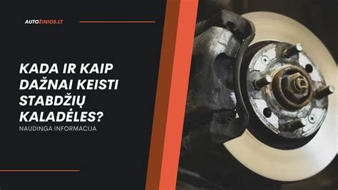 Stabdžių diskų ir kaladėlių keitimo procesas